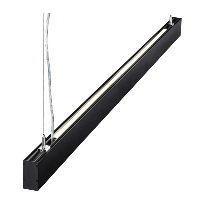 358878 OVER NT22 406 черный Светильник подвесной светодиодный (длина подвесов 1,2м) IP20 LED 4000K 40W вниз + 12W вверх 220V ITER
