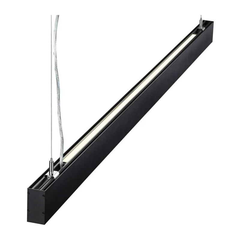 358878 OVER NT22 406 черный Светильник подвесной светодиодный (длина подвесов 1,2м) IP20 LED 4000K 40W вниз + 12W вверх 220V ITER