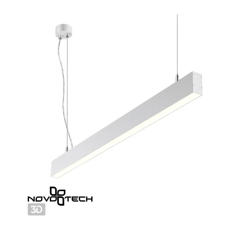 358879 OVER NT22 406 белый Светильник подвесной светодиодный (длина подвесов 1,2м) IP20 LED 4000K 30W вниз + 12W вверх 220V ITER 2