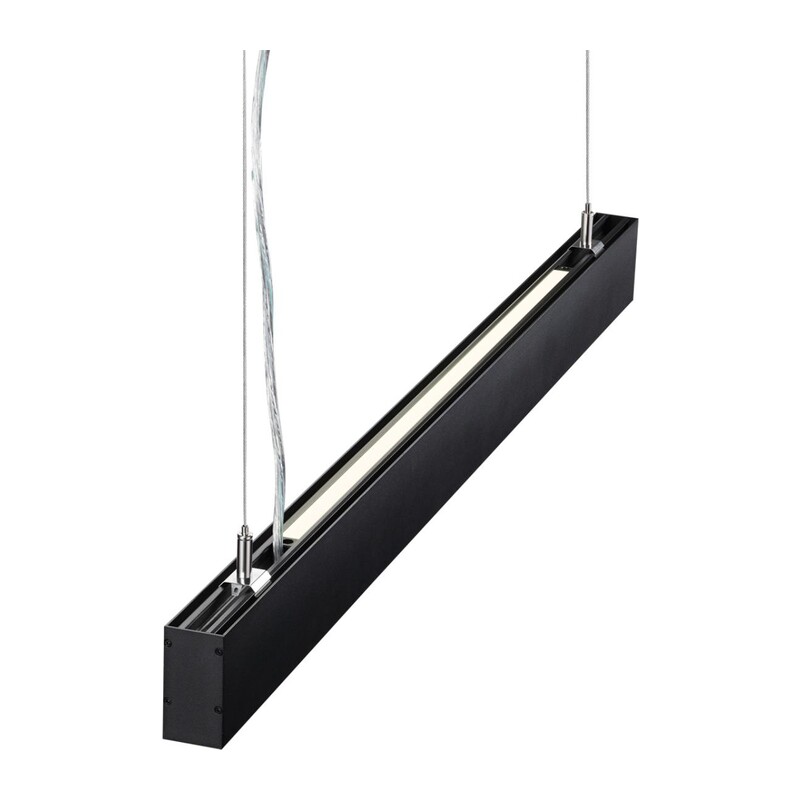 358880 OVER NT22 406 черный Светильник подвесной светодиодный (длина подвесов 1,2м) IP20 LED 4000K 30W вниз + 12W вверх 220V ITER