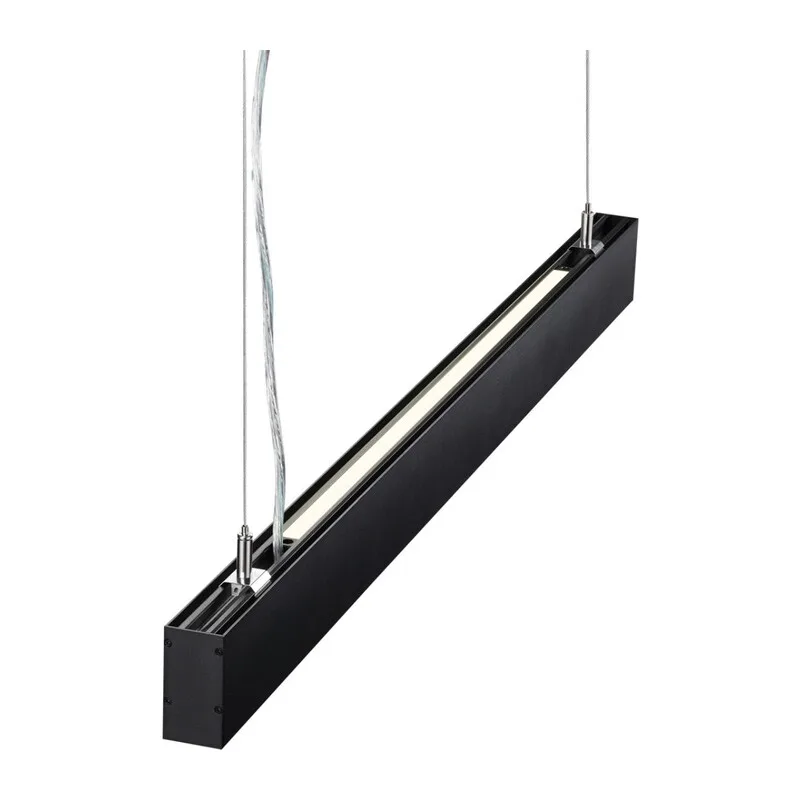 358880 OVER NT22 406 черный Светильник подвесной светодиодный (длина подвесов 1,2м) IP20 LED 4000K 30W вниз + 12W вверх 220V ITER