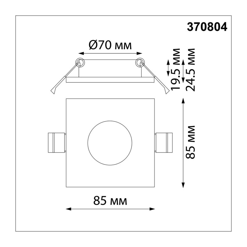 370804 SPOT NT22 598 белый Светильник встраиваемый влагозащищенный IP44 GU10 50W 220V AQUA 2