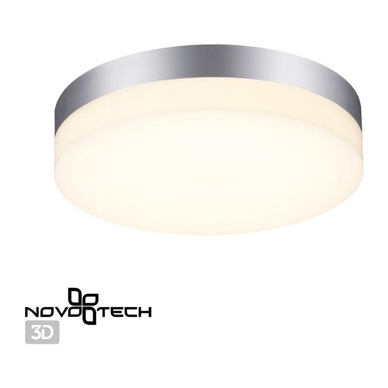 358883 STREET NT22 782 серебро Светильник ландшафтный светодиодный IP54 LED 4000К 18W 220V OPAL