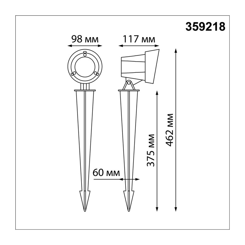 359218 STREET NT23 790 черный Светильник ландшафтный светодиодный грунтовой IP65 LED 13W 110-240V 1040Лм 3000К LANDSCAPE 2