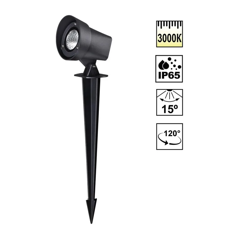 359218 STREET NT23 790 черный Светильник ландшафтный светодиодный грунтовой IP65 LED 13W 110-240V 1040Лм 3000К LANDSCAPE