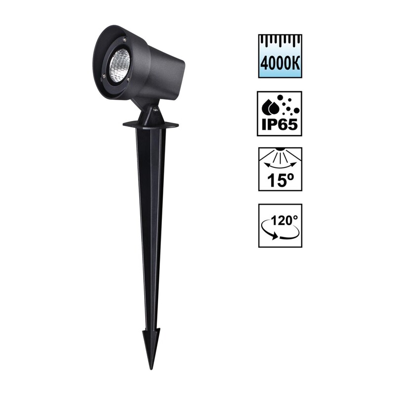 359219 STREET NT23 790 черный Светильник ландшафтный светодиодный грунтовой IP65 LED 13W 110-240V 1040Лм 4000К LANDSCAPE 3