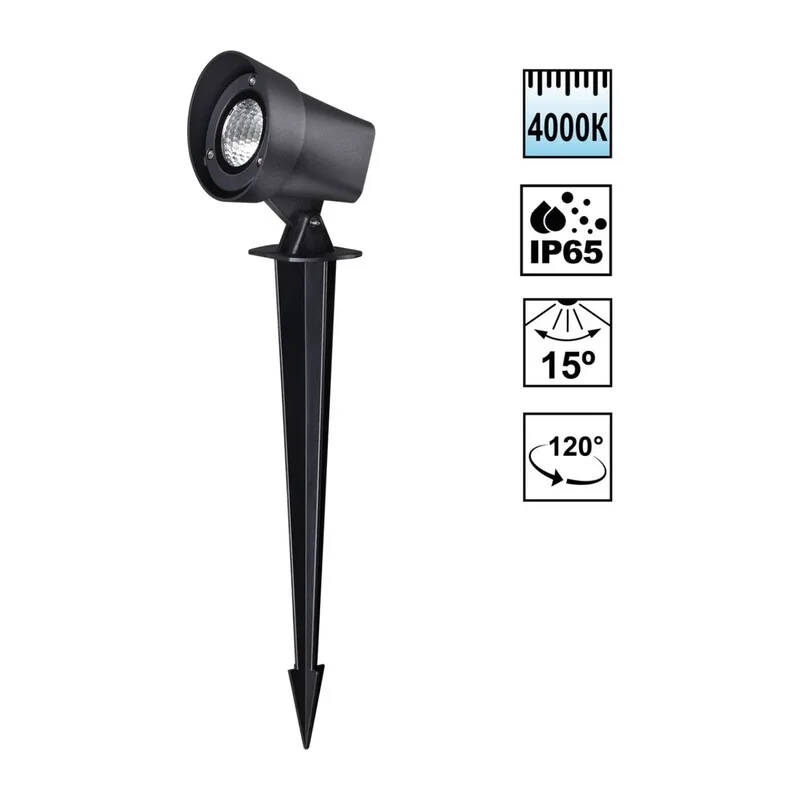 359219 STREET NT23 790 черный Светильник ландшафтный светодиодный грунтовой IP65 LED 13W 110-240V 1040Лм 4000К LANDSCAPE