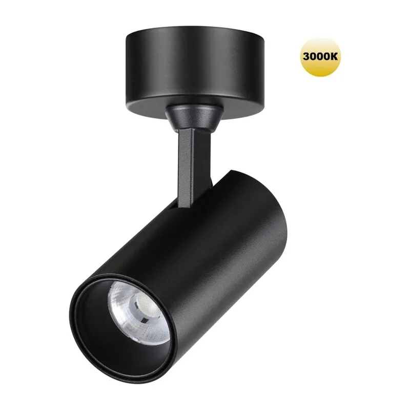 359228 OVER NT23 374 черный Светильник накладной светодиодный IP20 LED 15W 220V 1440Лм 3000К SELENE