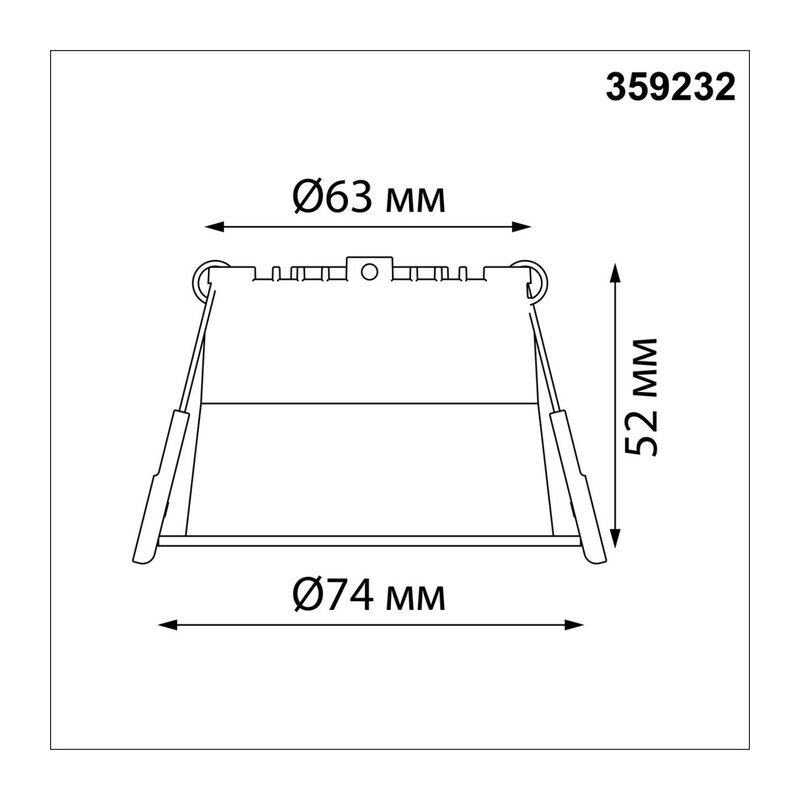 359232 SPOT NT23 536 белый Светильник встраиваемый светодиодный IP20 LED 6W 220V 360Лм 3000К TRAN 4