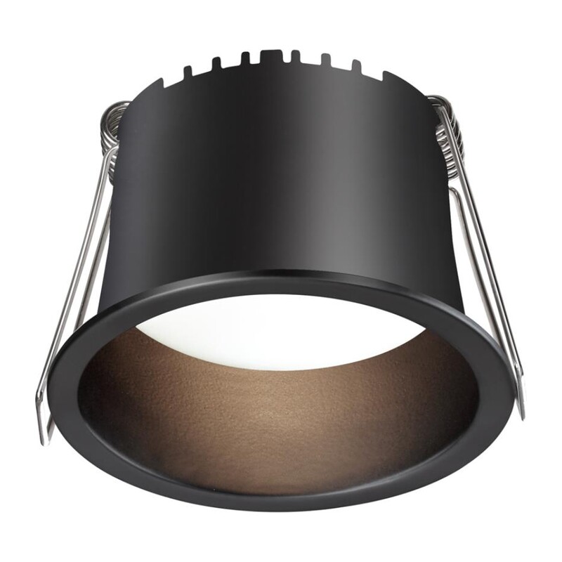 359233 SPOT NT23 536 черный Светильник встраиваемый светодиодный IP20 LED 6W 220V 360Лм 3000К TRAN