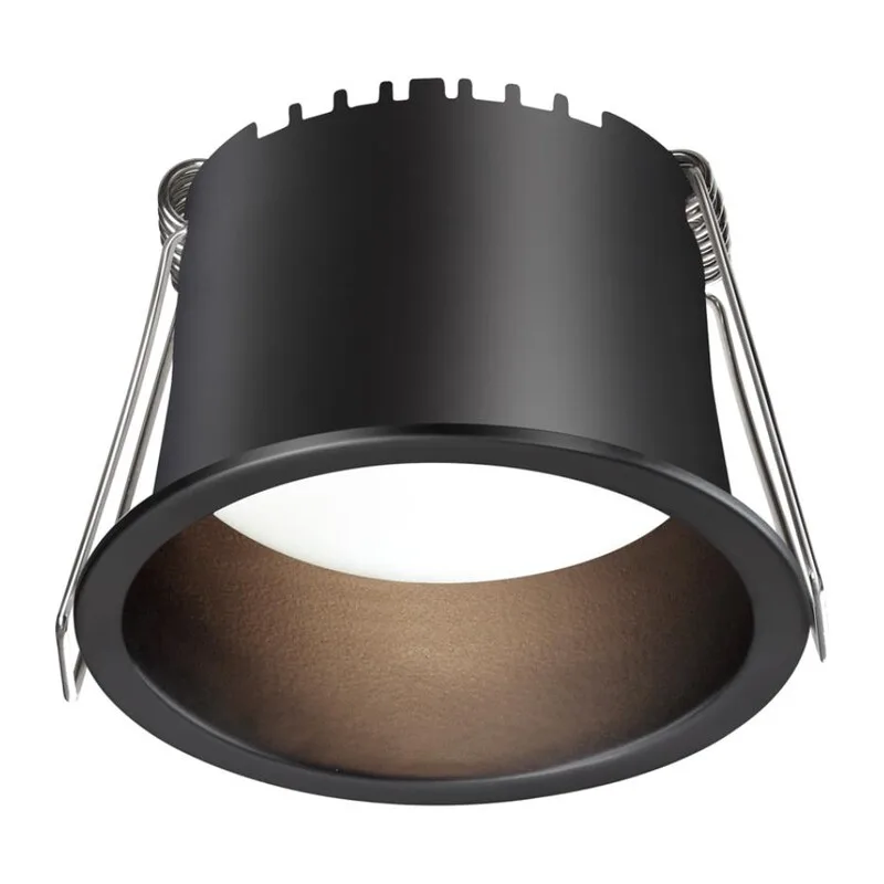 359233 SPOT NT23 536 черный Светильник встраиваемый светодиодный IP20 LED 6W 220V 360Лм 3000К TRAN