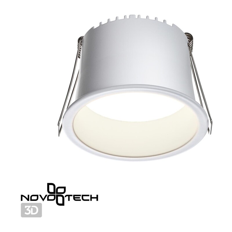 359234 SPOT NT23 536 белый Светильник встраиваемый светодиодный IP20 LED 9W 220V 540Лм 3000К TRAN 3