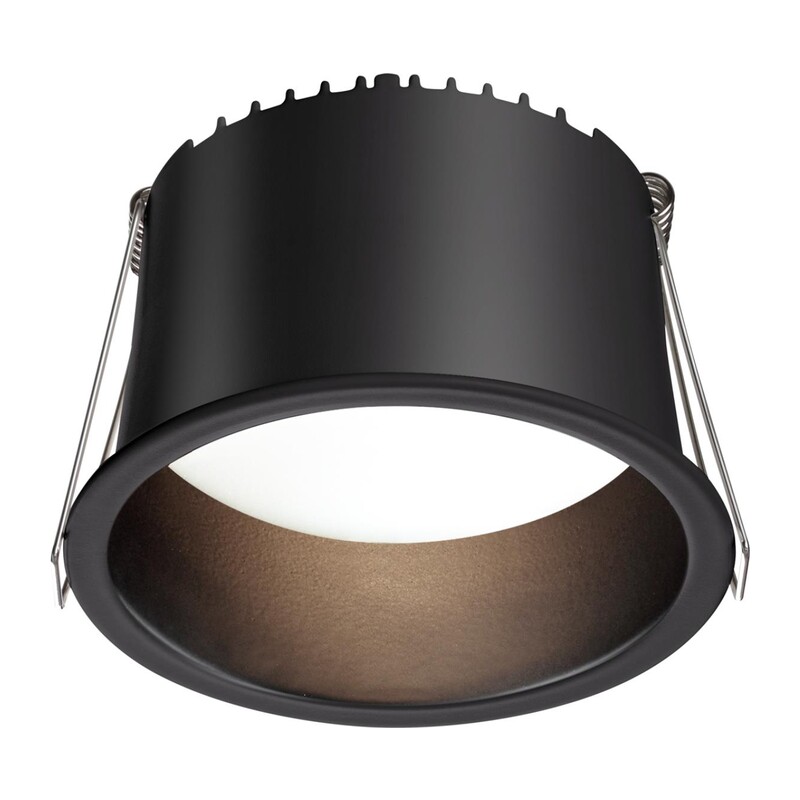 359237 SPOT NT23 536 черный Светильник встраиваемый светодиодный IP20 LED 12W 220V 840Лм 3000К TRAN