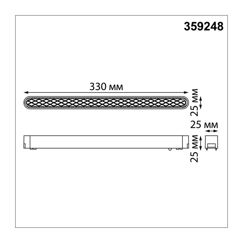 359248 SHINO NT23 186 черный Трековый светильник для низковольтного шинопровода IP20 LED 18W 48V 1080Лм 3000К SMAL 3