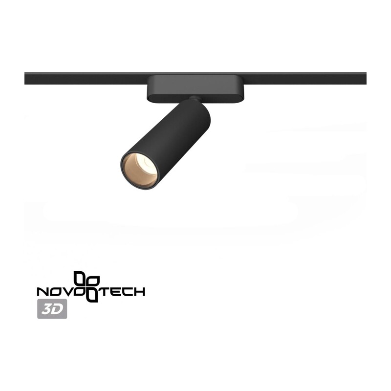 359256 SHINO NT23 190 черный Трековый светильник для низковольтного шинопровода IP20 LED 15W 48V 1275Лм 3000К SMAL 3