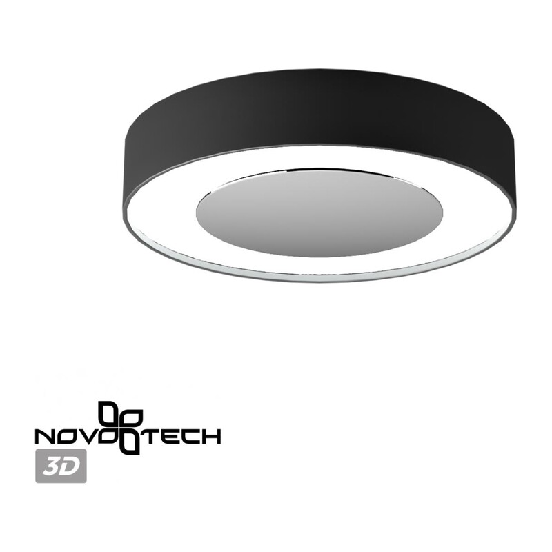 359277 OVER NT23 280 черный Светильник накладной светодиодный IP20 LED 18W 85-265V 1350Лм 3000К MIRROR 3