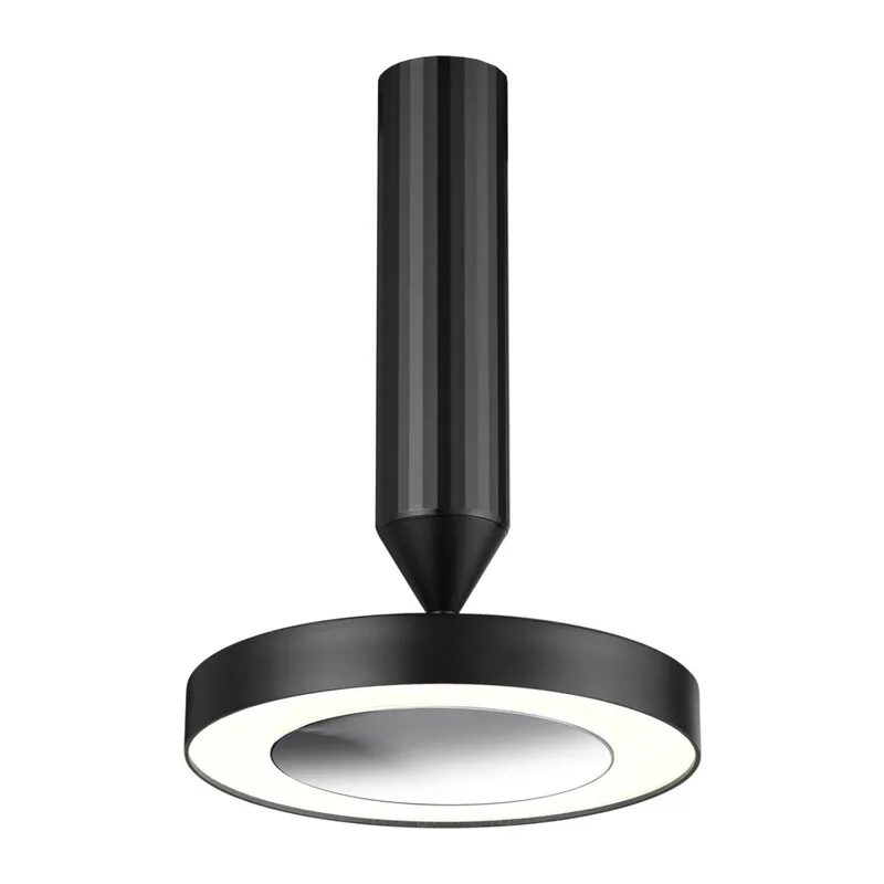 359279 OVER NT23 280 черный Светильник накладной светодиодный IP20 LED 18W 85-265V 1350Лм 3000К MIRROR