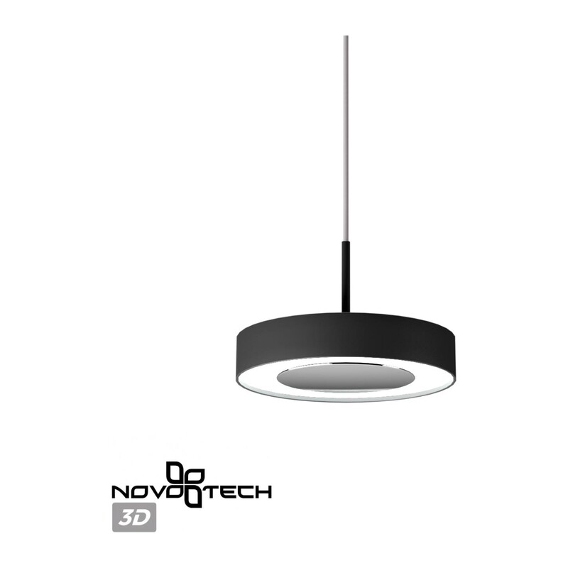 359281 OVER NT23 280 черный Светильник накладной светодиодный IP20 LED 18W 85-265V 1350Лм 3000К MIRROR 2