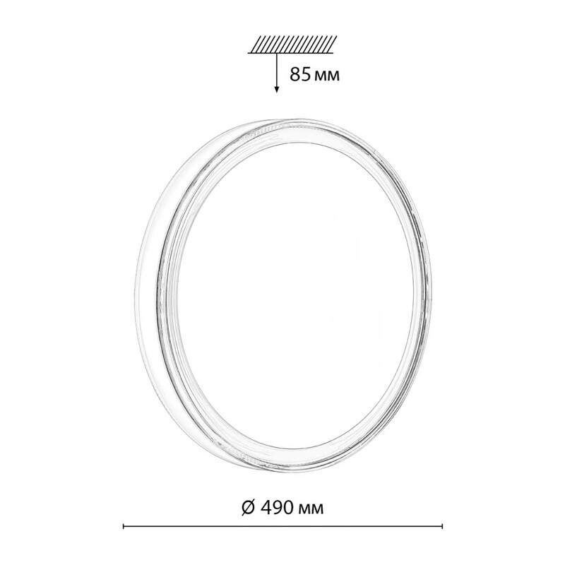 7699/EL MARON SN 000 Светильник пластик/белый LED 70Вт 3000-6000K D490 IP43 пульт ДУ LAVEN 2