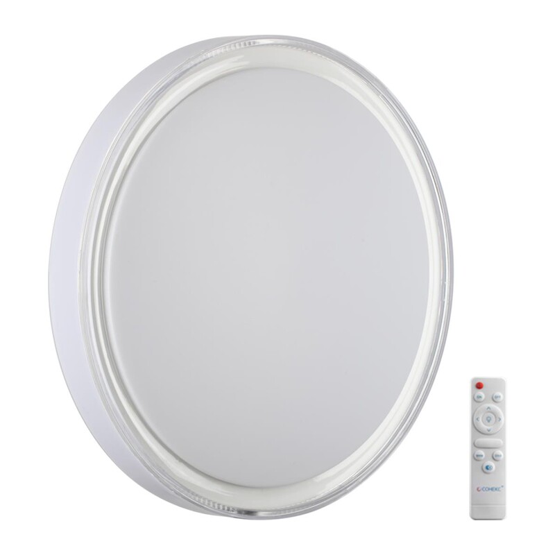 7699/EL MARON SN 000 Светильник пластик/белый LED 70Вт 3000-6000K D490 IP43 пульт ДУ LAVEN