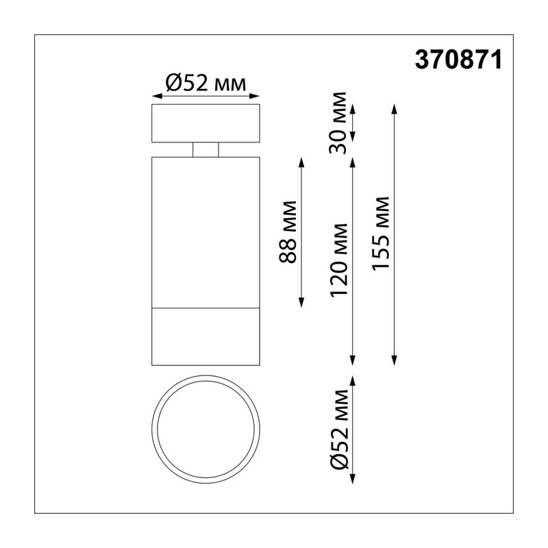 370871 OVER NT22 469 черный/золото Светильник накладной IP20 GU10 9W 220V SLIM 2