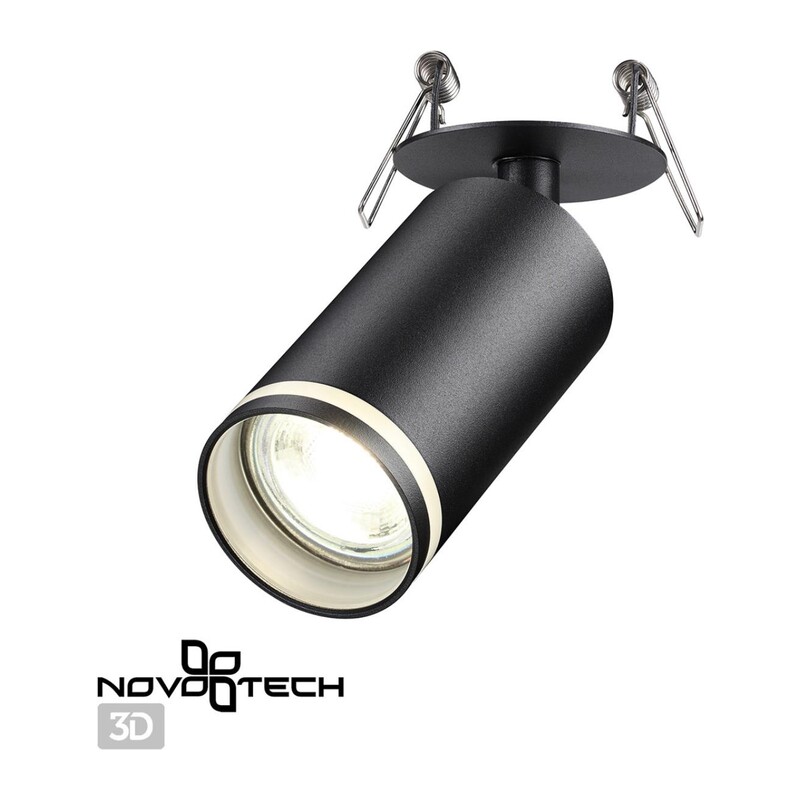 370881 SPOT NT22 573 черный Cветильник встраиваемый IP20 GU10 9W 220V ULAR