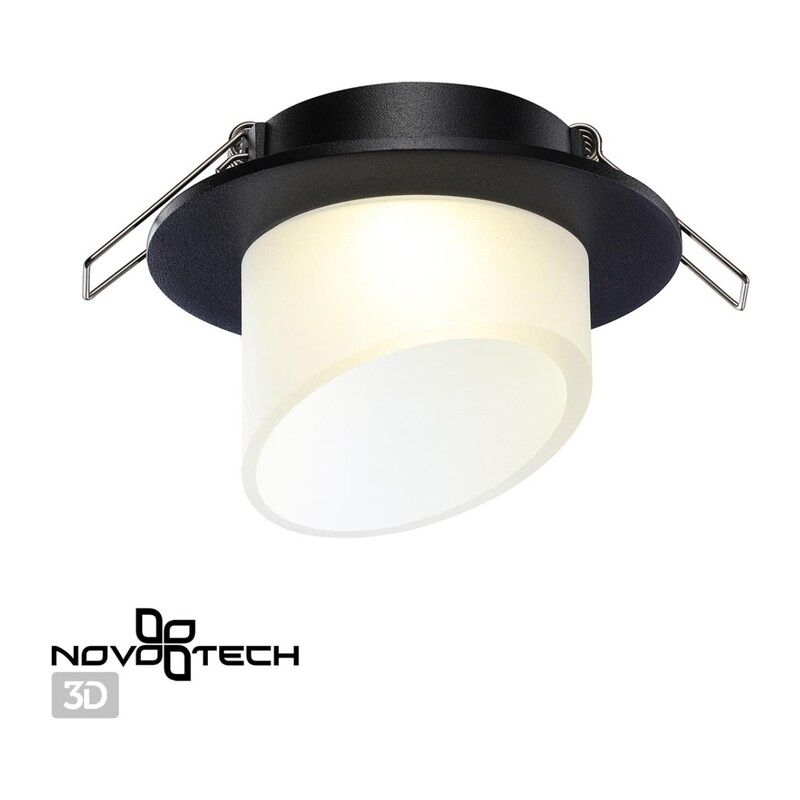 370896 SPOT NT22 581 черный Светильник встраиваемый IP20 GU10 9W 220V LIRIO