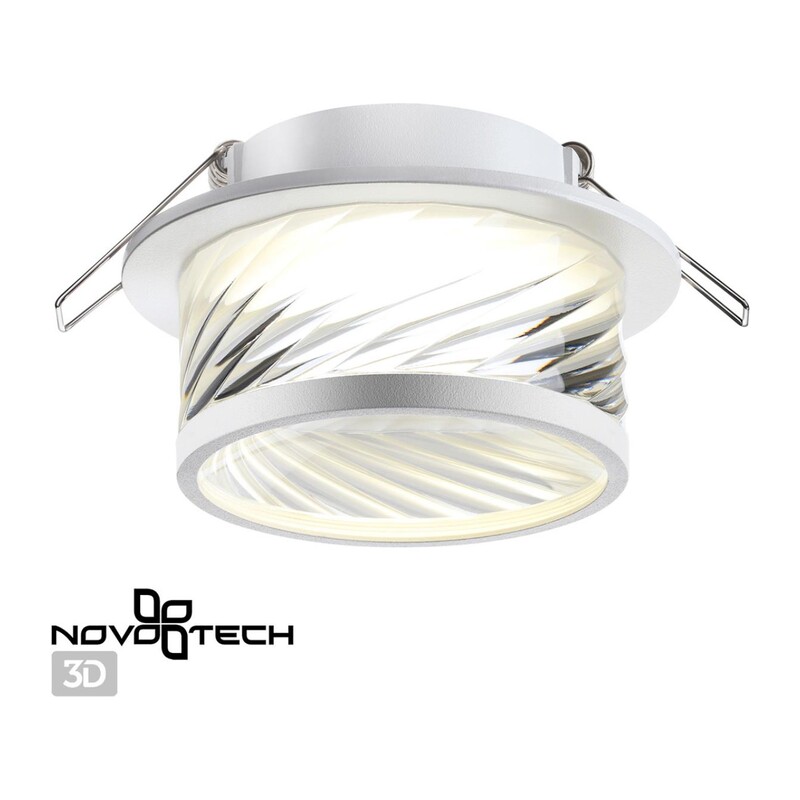 370919 SPOT NT22 582 белый Светильник встраиваемый IP20 GU10 9W 220V GEM