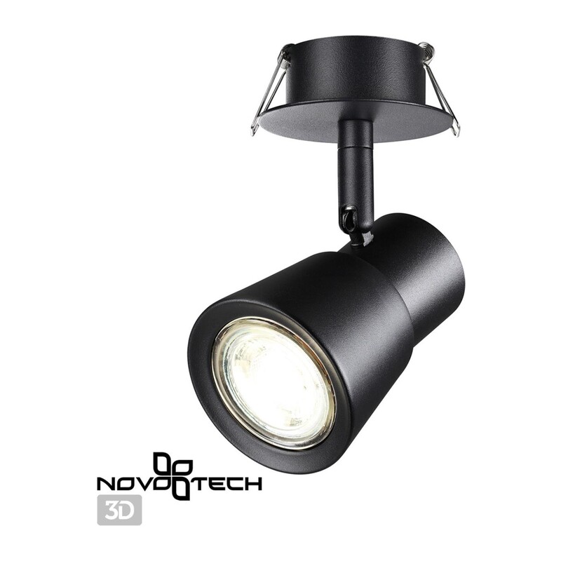 370930 SPOT NT22 313 черный Светильник встраиваемый IP20 GU10 50W 220V MOLO