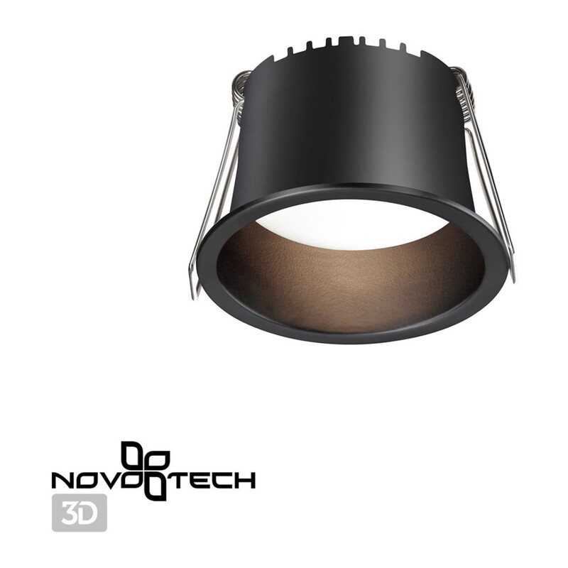 358898 SPOT NT22 536 черный Светильник встраиваемый светодиодный IP20 LED 4000К 6W 220V TRAN 2