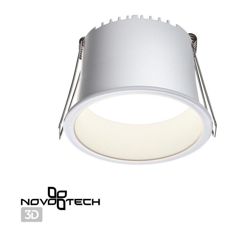358899 SPOT NT22 536 белый Светильник встраиваемый светодиодный IP20 LED 4000К 9W 220V TRAN 2