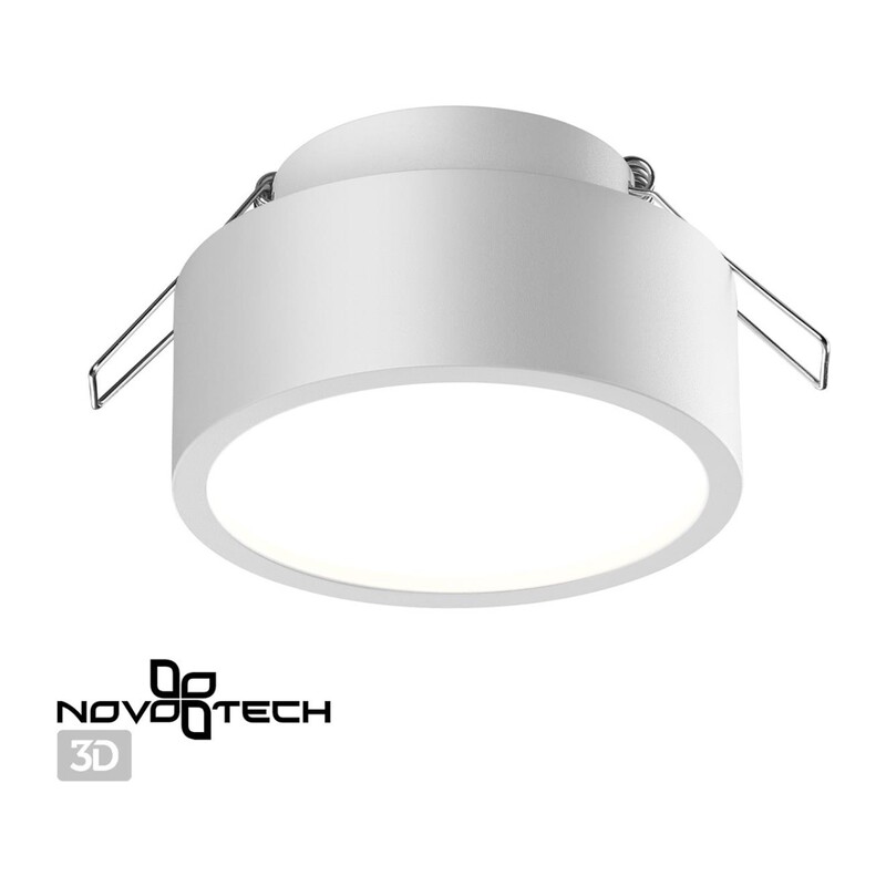 358903 SPOT NT22 588 белый Встраиваемый влагозащищенный светильник IP54 LED 4000K 10W 220V MAY 2