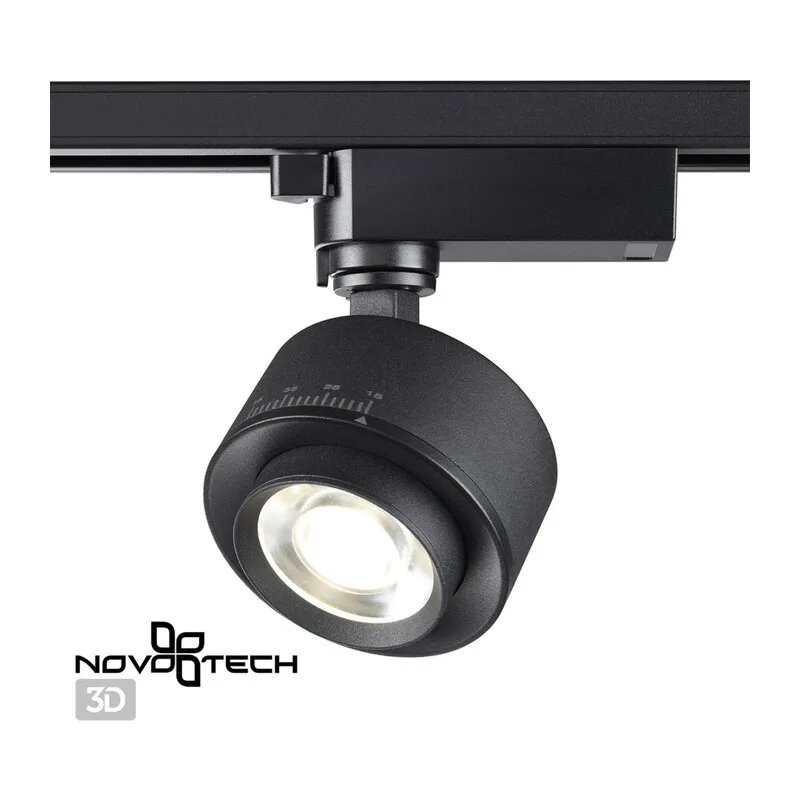 358942 PORT NT22 218 черный Светильник трековый однофазный трехжильный IP20 LED 4000К 15W 220V EDDY 6