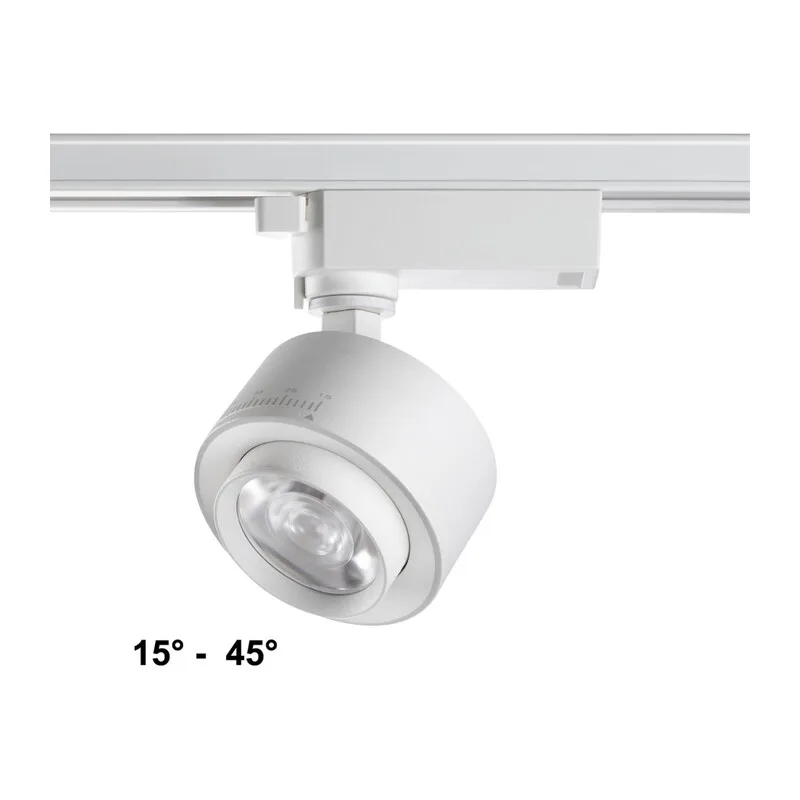 358943 PORT NT22 218 белый Светильник трековый однофазный трехжильный IP20 LED 4000К 15W 220V EDDY
