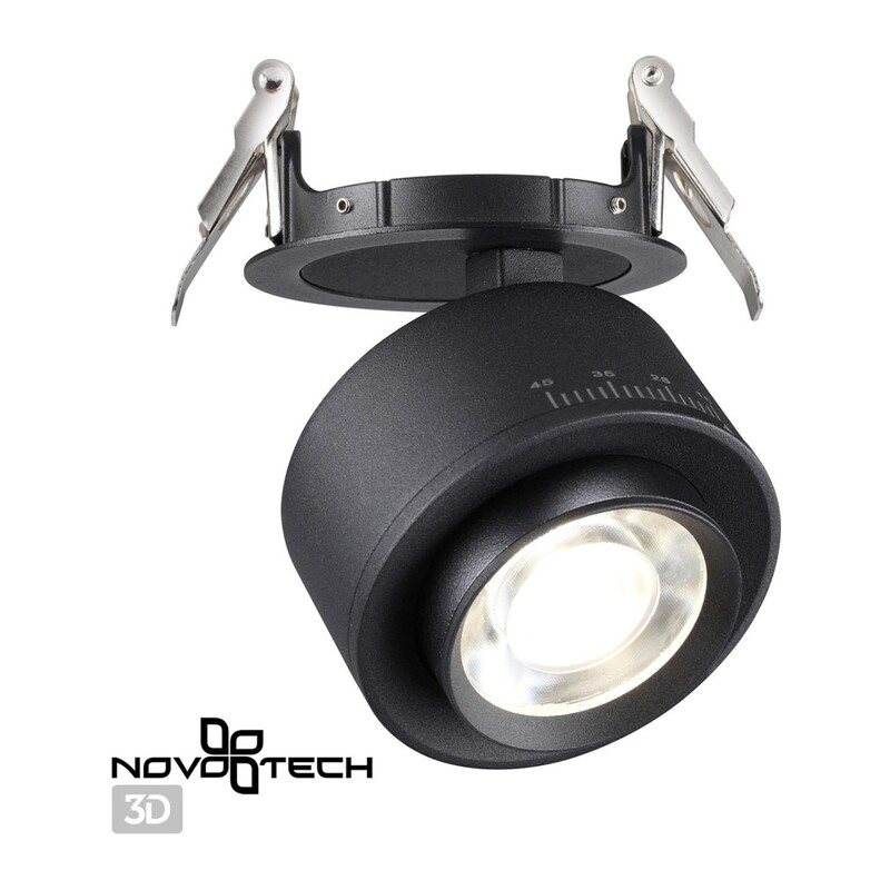 358944 SPOT NT22 456 черный Светильник встраиваемый светодиодный IP20 LED 4000К 18W 220V EDDY 3