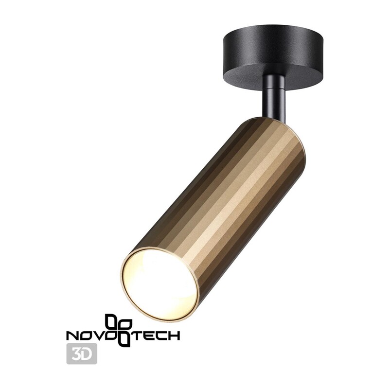358987 OVER NT22 384 бронза светлая/черный Светильник светодиодный накладной IP20 LED 4000K 15W 220V ALBA 2