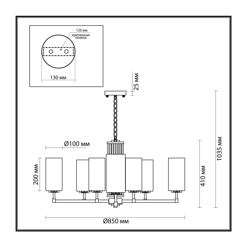4990/10 HALL ODL23 637 матов. золотой/белый/стекло Люстра E27 10*40W KASALI 3