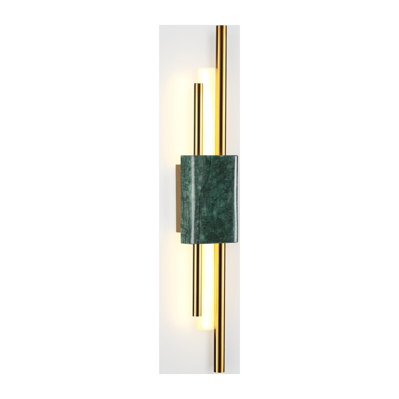 4360/10WL MIDCENT ODL23 000 изумрудный мрамор/золотистый металл Настенный св-к IP20 LED 10W 645Лм 3000K MARMI