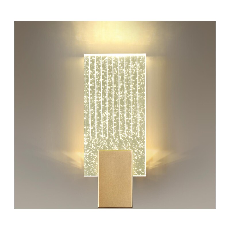 4362/5WL HIGHTECH ODL23 433 матовое золото/металл/стекло Настенный св-к IP20 LED 5W 218Лм 3000K RICCI 3