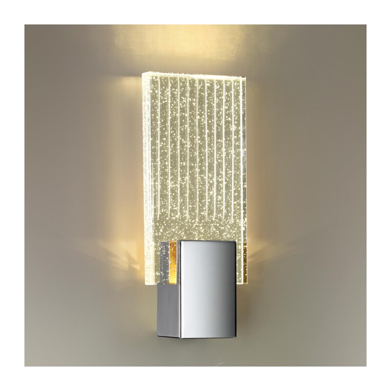 4363/5WL HIGHTECH ODL23 433 хром полированный/металл/стекло Настенный св-к IP20 LED 5W 261Лм 3000K RICCI 3
