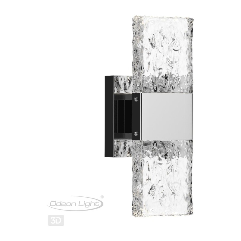 4365/5WL HIGHTECH ODL23 433 хром полированный/стекло Настенный св-к IP20 LED 10W 634Лм 3000K RICCI 2