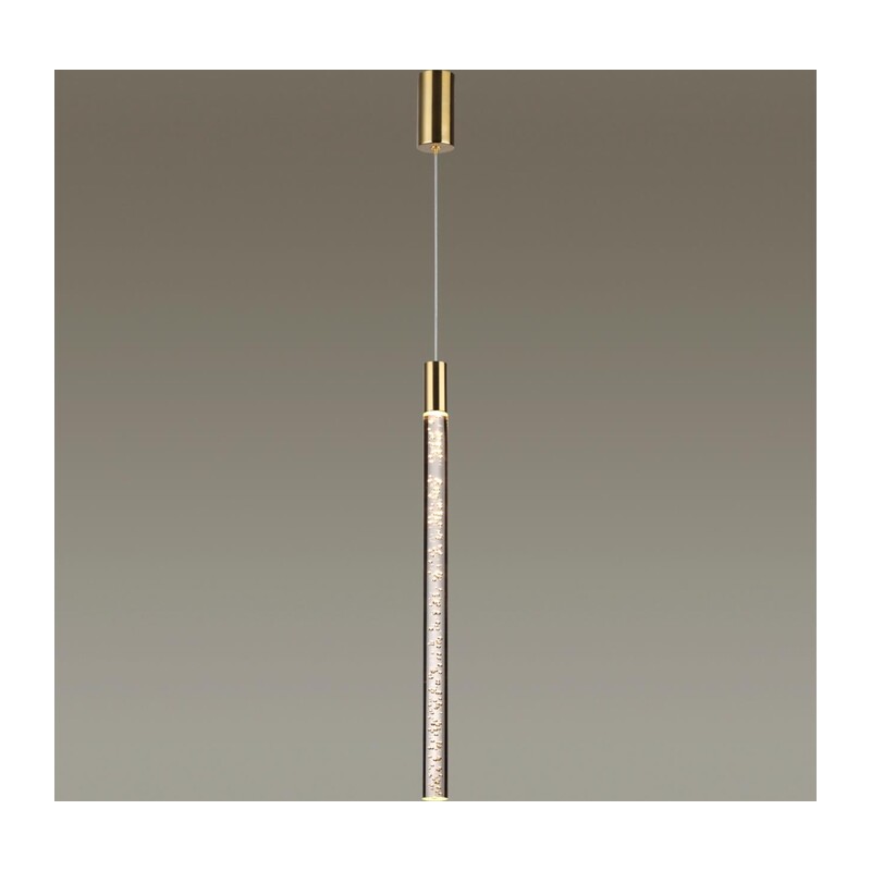 4369/5L HIGHTECH ODL23 235 полированное золото/акрил с пузырьками Подвесной св-к IP20 LED 4W 200Лм 3000K SPARKY 3