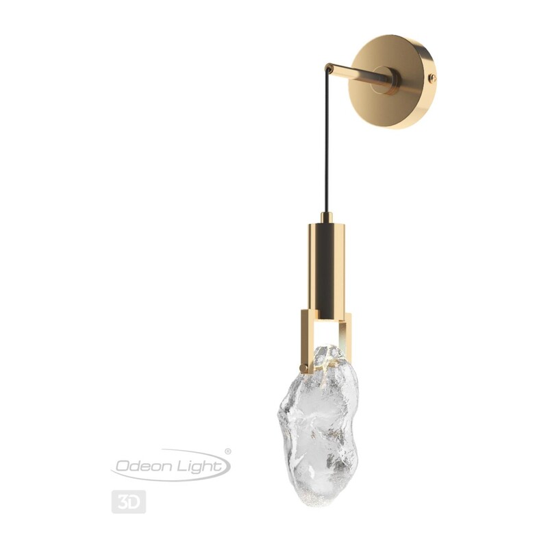 4372/5WL MIDCENT ODL23 239 античная бронза/металл/стекло Настенный св-к IP20 LED 200Лм 5W 3000K LIA 2