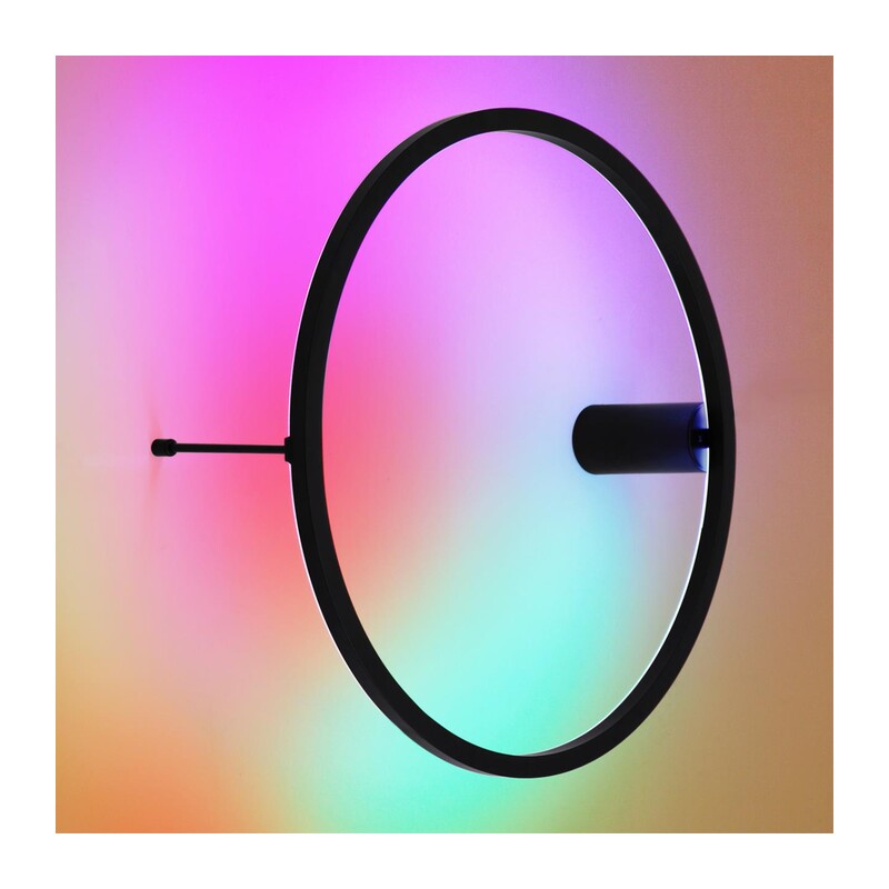 4386/24WL HIGHTECH ODL23 000 черный/металл Настенный светильник IP20 RGB динамическая подсветка ПДУ в комплекте LED 24W 3000K OMEN 4