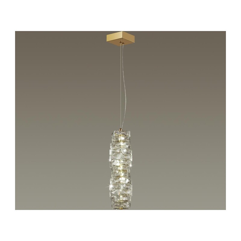 4999/10L HALL ODL23 623 золотой/прозрачный/металл/хрусталь Подвес LED 10W 4000K STRAZA 3