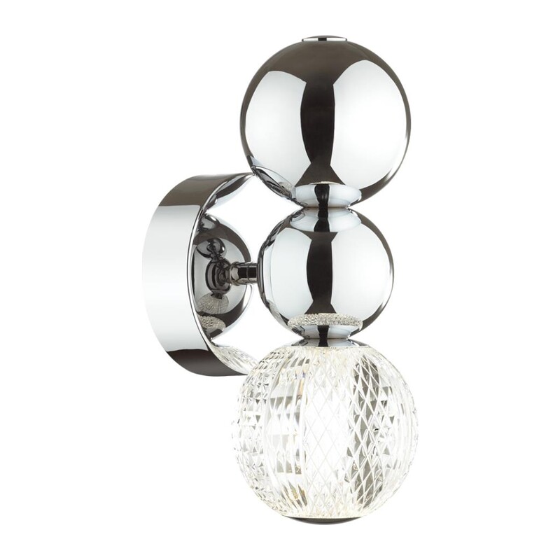 5007/4WL L-VISION ODL23 573 хром/прозрачный/металл/акрил Бра LED 4W 4000K 230Лм CRYSTAL