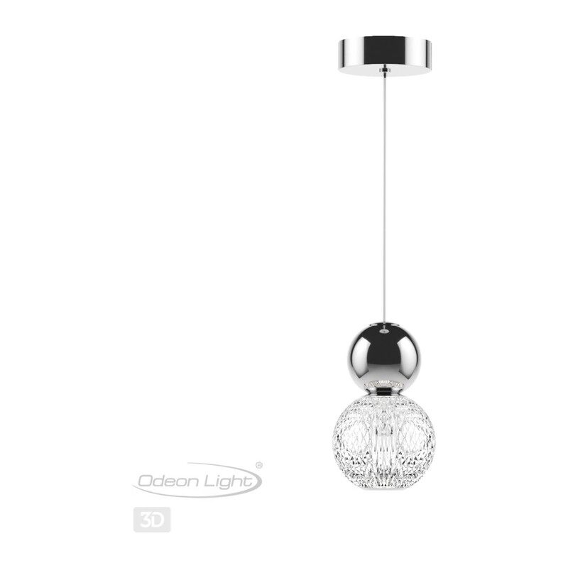5007/7L L-VISION ODL23 573 хром/прозрачный/металл/акрил Подвес LED 7W 4000K 350Лм CRYSTAL 2