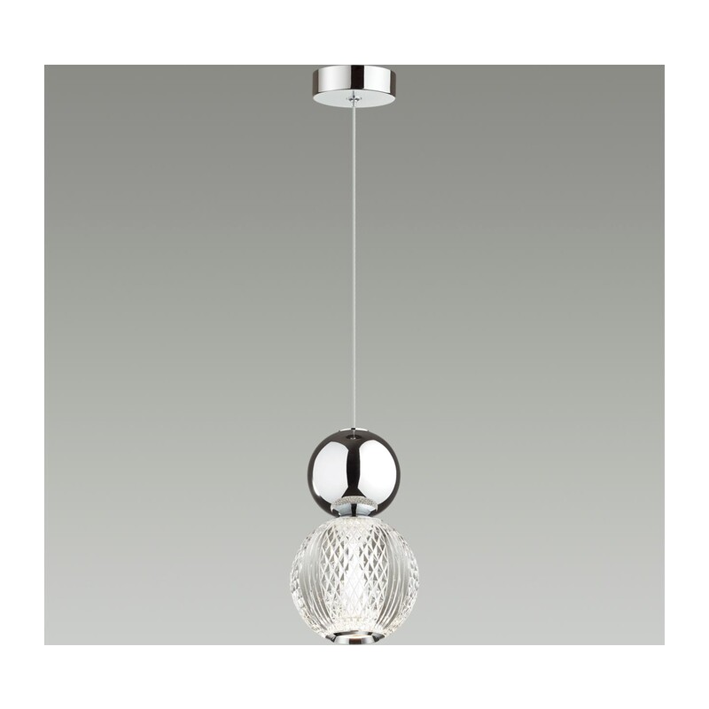 5007/7L L-VISION ODL23 573 хром/прозрачный/металл/акрил Подвес LED 7W 4000K 350Лм CRYSTAL 4