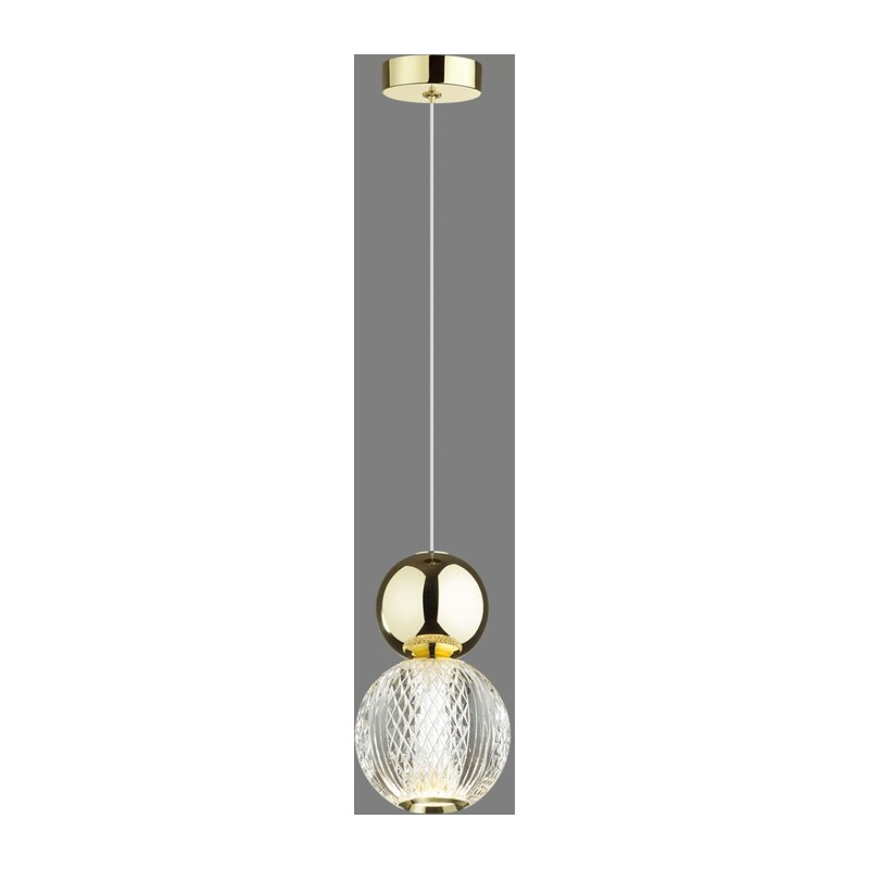 5008/7L L-VISION ODL23 573 золотой/прозрачный/металл/акрил Подвес LED 7W 4000K 350Лм CRYSTAL 4