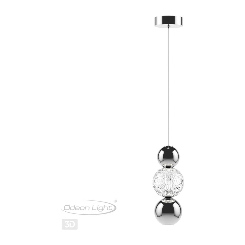 5007/7LA L-VISION ODL23 573 хром/прозрачный/металл/акрил Подвес LED 7W 4000K 300Лм CRYSTAL 2